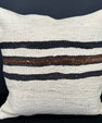 Turkish Hemp Pillow Cushion Natural Beige Black Pillow Cushion Cover 20x20 #30617