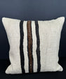 Turkish Hemp Pillow Cushion Natural Beige Black Pillow Cushion Cover 20x20 #30617