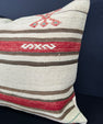Turkish Hemp Pillow Cushion Natural Beige Red Pillow Cushion Cover 20x20 #30614