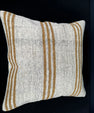 Turkish Hemp Pillow Cushion Natural Beige Yellow Pillow Cushion Cover 20x20 #30635