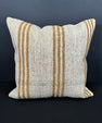 Turkish Hemp Pillow Cushion Natural Beige Yellow Pillow Cushion Cover 20x20 #30635
