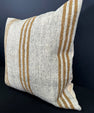 Turkish Hemp Pillow Cushion Natural Beige Yellow Pillow Cushion Cover 20x20 #30635