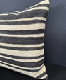Turkish Hemp Pillow Cushion Natural Beige Black Cushion Cover 20x20 #30536