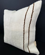 Turkish Hemp Pillow Cushion Natural Beige Brown Cushion Cover 20x20 #30633
