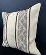Turkish Hemp Pillow Cushion Natural Beige Brown Cushion Cover 20x20 #30545