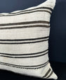 Turkish Hemp Pillow Cushion Natural Beige Black Cushion Cover 20x20 #30632