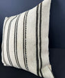 Turkish Hemp Pillow Cushion Natural Beige Black Cushion Cover 20x20 #30632
