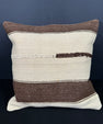 Turkish Hemp Pillow Cushion Natural Beige Brown Cushion Cover 20x20 #30549