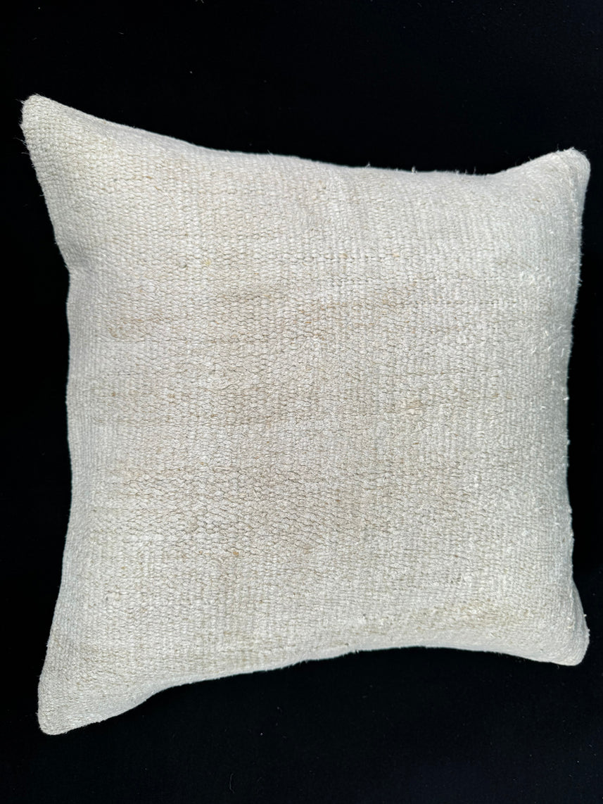 Turkish Hemp Pillow Cushion Natural Beige Cushion Cover 20x20 #30548