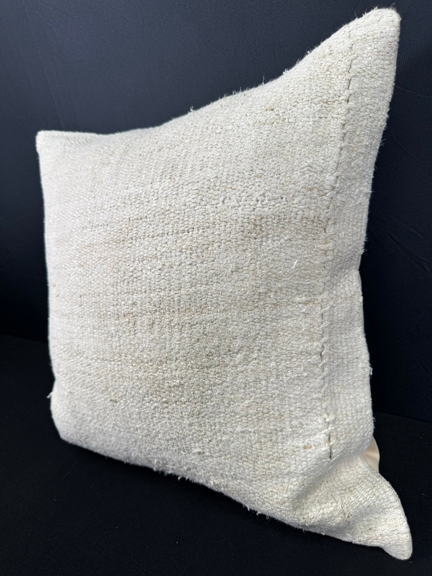Turkish Hemp Pillow Cushion Natural Beige Cushion Cover 20x20 #30548