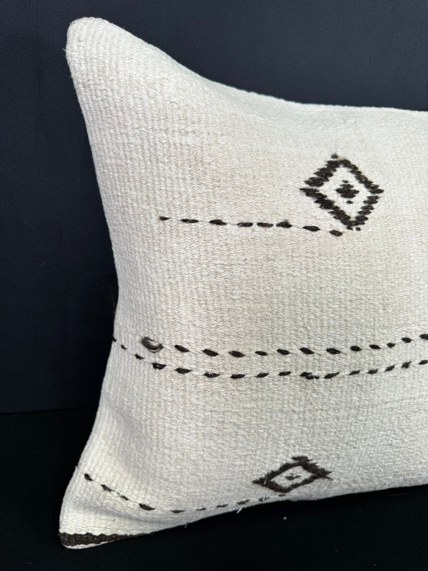 Turkish Hemp Pillow Cushion Natural Beige Brown Cushion Cover 20x20 #30543