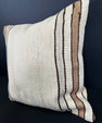 Turkish Hemp Pillow Cushion Natural Beige Brown Cushion Cover 20x20 #30544