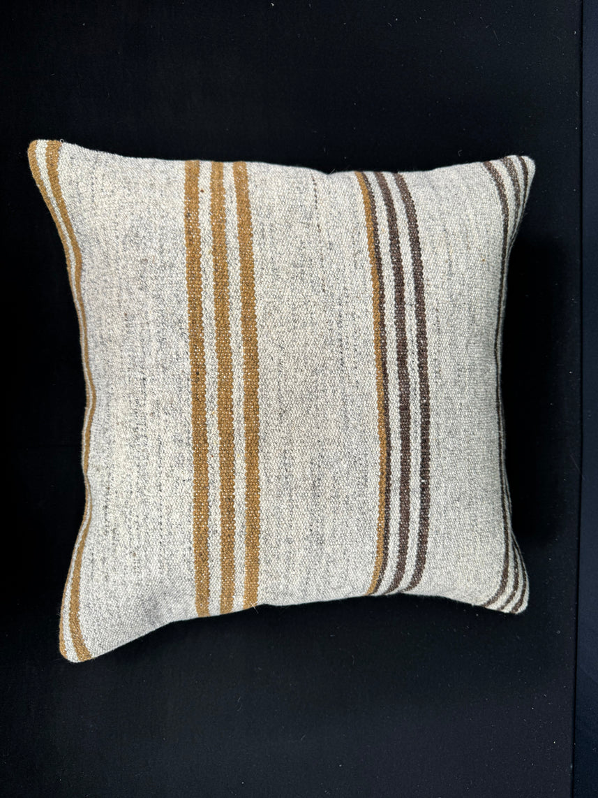 Turkish Hemp Pillow Cushion Natural Beige Yellow Cushion Cover 20x20 #30542