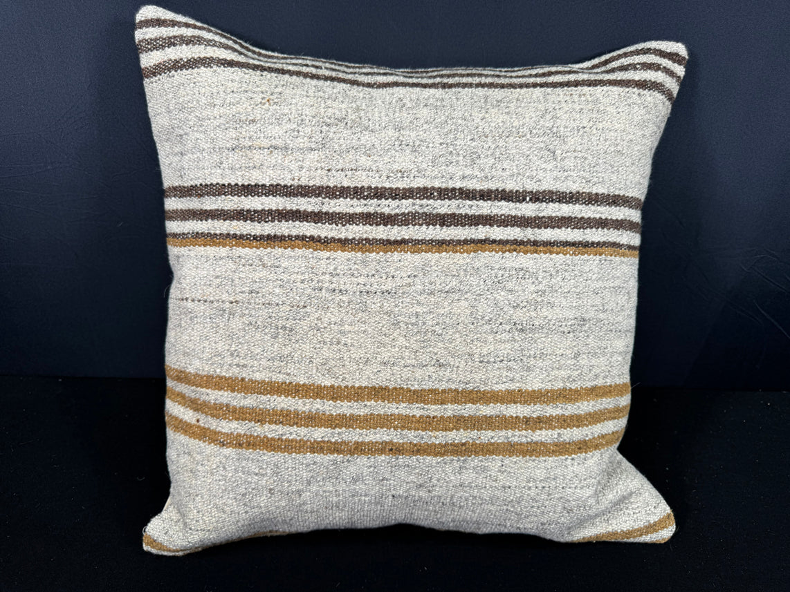 Turkish Hemp Pillow Cushion Natural Beige Yellow Cushion Cover 20x20 #30542