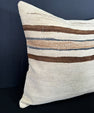 Turkish Hemp Pillow Cushion Natural Beige Brown Cushion Cover 20x20 #30547