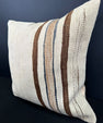 Turkish Hemp Pillow Cushion Natural Beige Brown Cushion Cover 20x20 #30547