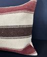 Turkish Hemp Pillow Cushion Natural Beige Red Cushion Cover 20x20 #30541