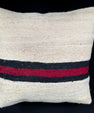 Turkish Hemp Pillow Cushion Natural Beige Black Cushion Cover 20x20 #30540