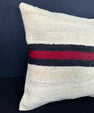 Turkish Hemp Pillow Cushion Natural Beige Black Cushion Cover 20x20 #30540