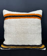 Turkish Hemp Pillow Cushion Natural Beige Black Cushion Cover 20x20 #30535