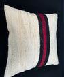 Turkish Hemp Pillow Cushion Natural Beige Black Cushion Cover 20x20 #30580