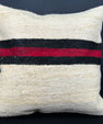 Turkish Hemp Pillow Cushion Natural Beige Black Cushion Cover 20x20 #30580