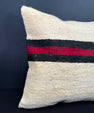 Turkish Hemp Pillow Cushion Natural Beige Black Cushion Cover 20x20 #30580
