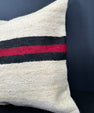 Turkish Hemp Pillow Cushion Natural Beige Black Cushion Cover 20x20 #30580
