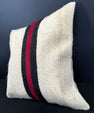 Turkish Hemp Pillow Cushion Natural Beige Black Cushion Cover 20x20 #30580