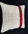 Turkish Hemp Pillow Cushion Natural Beige Red Cushion Cover 20x20 #30584