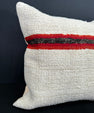 Turkish Hemp Pillow Cushion Natural Beige Red Cushion Cover 20x20 #30584
