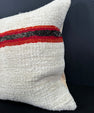 Turkish Hemp Pillow Cushion Natural Beige Red Cushion Cover 20x20 #30584