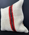 Turkish Hemp Pillow Cushion Natural Beige Red Cushion Cover 20x20 #30584