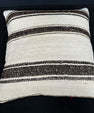 Turkish Hemp Pillow Cushion Natural Beige Black Cushion Cover 20x20 #30667