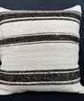 Turkish Hemp Pillow Cushion Natural Beige Black Cushion Cover 20x20 #30667