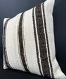 Turkish Hemp Pillow Cushion Natural Beige Black Cushion Cover 20x20 #30667