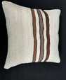Turkish Hemp Pillow Cushion Natural Beige Brown Cushion Cover 20x20 #30583