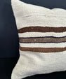 Turkish Hemp Pillow Cushion Natural Beige Brown Cushion Cover 20x20 #30583