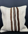Turkish Hemp Pillow Cushion Natural Beige Brown Cushion Cover 20x20 #30583