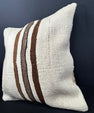 Turkish Hemp Pillow Cushion Natural Beige Brown Cushion Cover 20x20 #30583