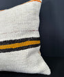 Turkish Hemp Pillow Cushion Natural Beige Orange Cushion Cover 20x20 #30589