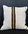 Turkish Hemp Pillow Cushion Natural Beige Orange Cushion Cover 20x20 #30589