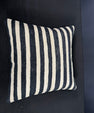 Turkish Hemp Pillow Cushion Natural Beige Black Cushion Cover 20x20 #30662