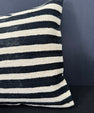 Turkish Hemp Pillow Cushion Natural Beige Black Cushion Cover 20x20 #30662