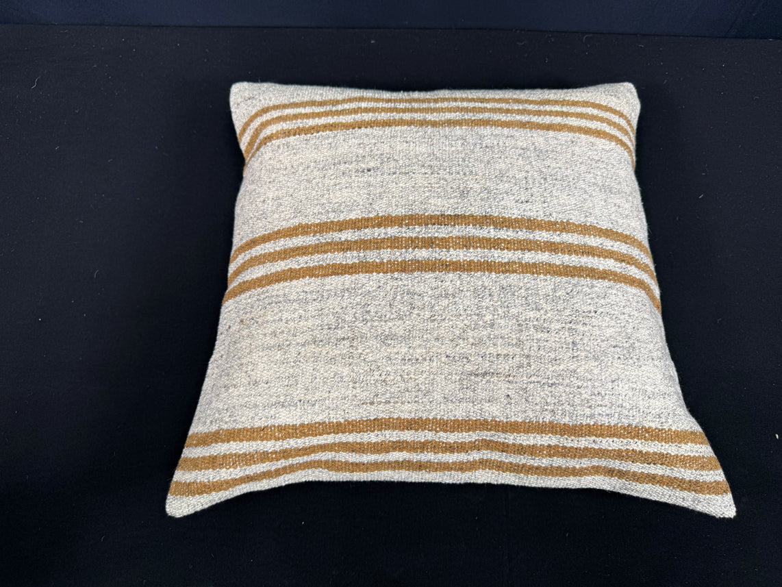 Turkish Hemp Pillow Cushion Natural Beige Yellow Cushion Cover 20x20 #30661