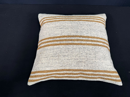Turkish Hemp Pillow Cushion Natural Beige Yellow Cushion Cover 20x20 #30661