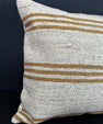 Turkish Hemp Pillow Cushion Natural Beige Yellow Cushion Cover 20x20 #30661