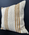 Turkish Hemp Pillow Cushion Natural Beige Yellow Cushion Cover 20x20 #30661