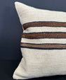 Turkish Hemp Pillow Cushion Natural Beige Brown Cushion Cover 20x20 #30660