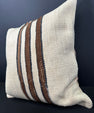 Turkish Hemp Pillow Cushion Natural Beige Brown Cushion Cover 20x20 #30660
